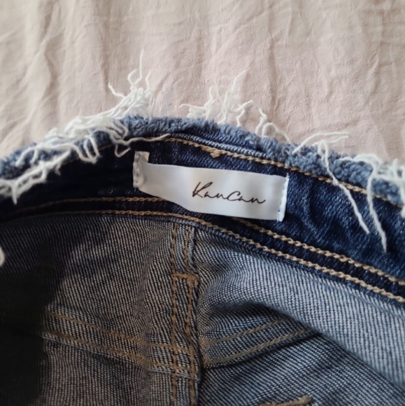 Kancan Estilo Juniors sz 5/26 NWOT frayed waist distressed hem boho beach coast - Picture 5 of 9